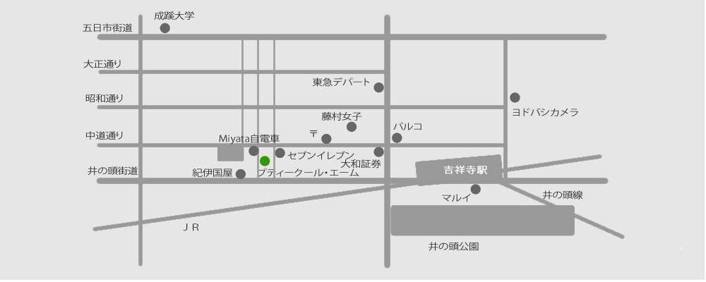 東京吉祥寺プティークール・エームのショップマップ